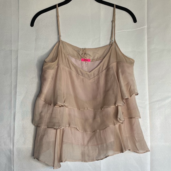 Ruffled Spaghetti Strap Blouse - Picture 2 of 14